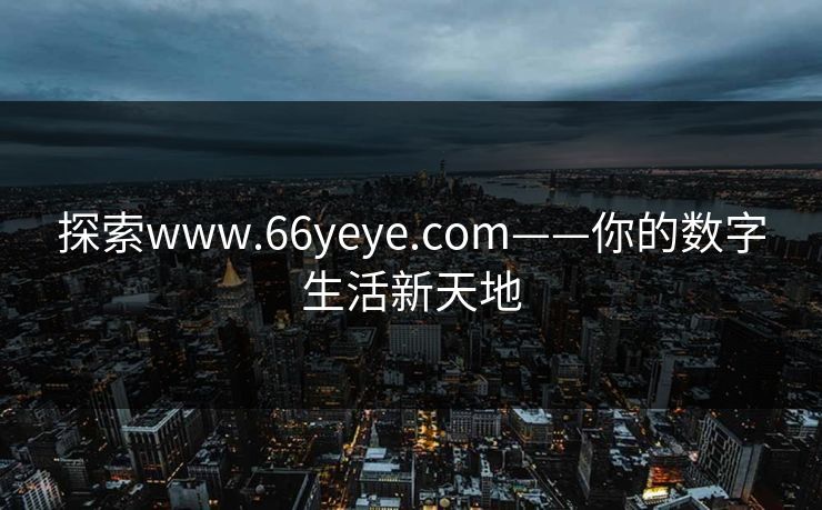 探索www.66yeye.com——你的数字生活新天地